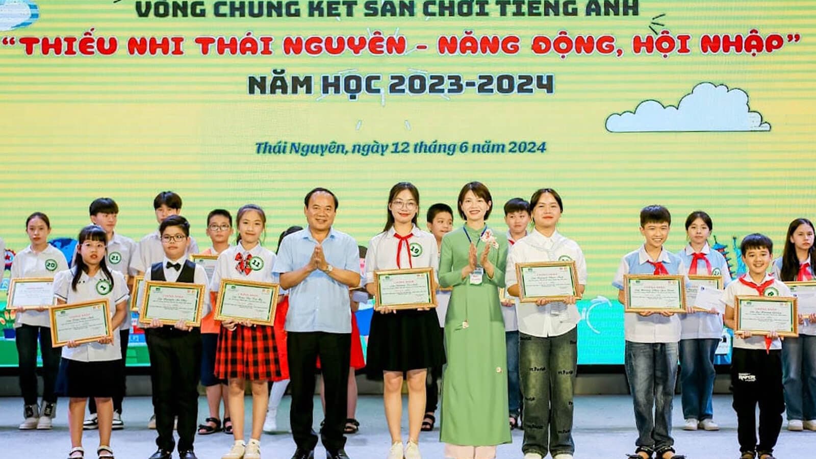 Kết thúc Vòng chung kết Sân chơi tiếng Anh "Thiếu nhi Thái Nguyên - Năng đông, hội nhập"